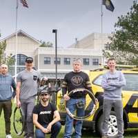 Facing building flags - Benjamin Grenon%2C Fabrice Gaydon%2C Guenter Hofer%2C Josh Saxe%2C Scott Bergin%2C and Lionel Kamard